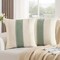 Sage Green Boho Cotton Couch Pillow Covers 18x18 Set of 2 Modern Farmhouse Rustic Throw Pillow Cases